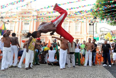 FOOT - COUPE DU MONDE - 2014 Feature, Capoeira im Stadtteil Pelourinho in Salvador Fussball, FIFA WM 2014 in Brasilien *** Local Caption ***
