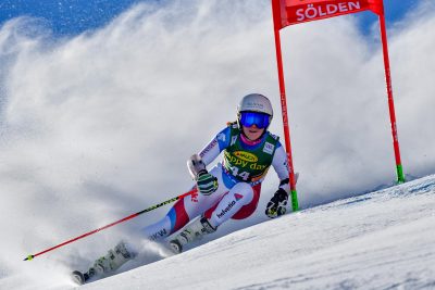 SKI ALPIN - COUPE DU MONDE - 2016 22.10.2016, Rettenbachferner, Soelden, AUT, FIS Weltcup Ski Alpin, Soelden, Riesenslalom, Damen, 1. Durchgang, im Bild Aline Danioth (SUI) // Aline Danioth of Switzerland in action during 1st run of ladies Giant Slalom of the FIS Ski Alpine Worldcup opening at the Rettenbachferner in Soelden, Austria on 2016/10/22. EXPA Pictures © 2016, PhotoCredit: EXPA/ Nisse Schmid *****ATTENTION - OUT of SWE***** *** Local Caption *** FRANCE ONLY