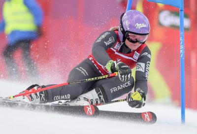 SKI ALPIN - COUPE DU MONDE - 2016 27.12.2016, Panoramapiste, Semmering, AUT, FIS Weltcup Ski Alpin, Semmering, Riesenslalom, Damen, 1. Lauf, im Bild Tessa Worley (FRA) // Tessa Worley of France in action during 1st run of ladie's Giant Slalom of FIS ski alpine world cup at the Panoramapiste in Semmering, Austria on 2016/12/27. EXPA Pictures © 2016, PhotoCredit: EXPA/ Erich Spiess