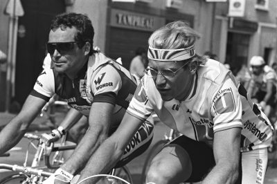 CYCLISME - TOUR DE FRANCE 1986 - 1986 hinault (bernard) fignon (laurent) *** Local Caption *** fonds n/b