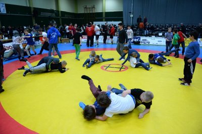 LUTTE GRECO ROMAINE - CHPT D'ALLEMAGNE PAR EQUIPES - 2015 Lutte Quart de Finale Championnat d'Allemagne par Žquipe Kollerbach/ Aalen Melonin Noumonvi le 10 Janvier 2015 a Kollerbach credit : Alexis REAU/ L'Equipe *** Local Caption ***