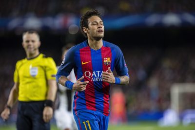 FOOT - LIGUE DES CHAMPIONS - 2017 SPAIN - 19th of April: Neymar jr of FC Barcelona during the UEFA Champions League Quarter Final second leg match between FC Barcelona and Juventus FC at Camp Nou Stadium on April 19, 2017 in Barcelona, Spain.. (Credit: Mikel Trigueros / Urbanandsport / Cordon Press)
