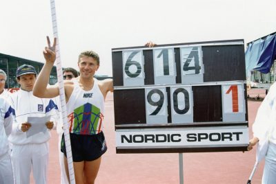 ATHLETISME - 1994 bubka (serguei) - (ukr) - record du monde à 6.14 M.