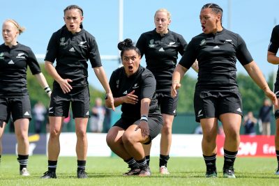 RUGBY - COUPE DU MONDE FEMININ - 2017 2017 Women's Rugby World Cup Pool A, Billings Park, UCD, Dublin 9/8/2017 New Zealand vs Wales New Zealand perform the Haka Mandatory Credit ©INPHO/Oisin Keniry