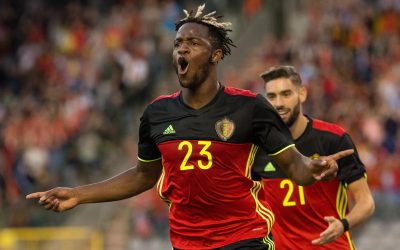 FOOT - MATCH AMICAL - 2017 20170605 - Brussels , Belgium / International friendly game : Belgium v Czech Republic / Michy BATSHUAYI scores Picture by Frank Abbeloos / Isosport