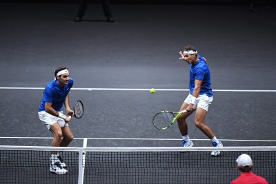 TENNIS - LAVER CUP - 2017 federer (roger) - (sui) - nadal (rafael) - (esp) - *** Local Caption *** Laver Cup 2017 à Prague Photo : Pierre Lahalle