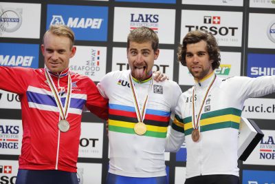 CYCLISME - CHPTS DU MONDE - 2017 kristoff (alexander) - (nor) - sagan (peter) - (slq) - matthews (michael) - (aus) -